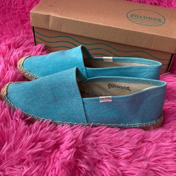Soludos Dali Sea Blue espadrilles size 10 - Picture 5 of 10